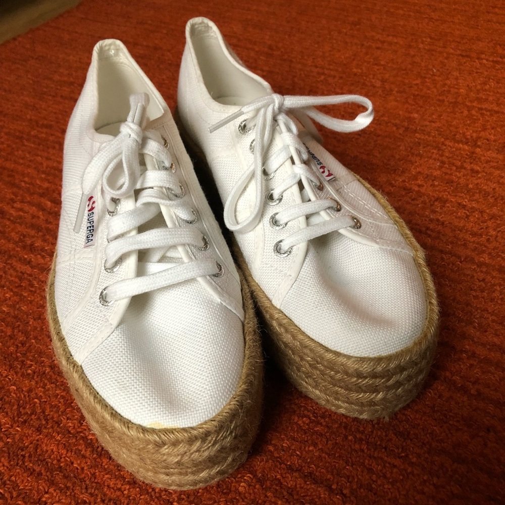 Superga platform espadrille sneakers